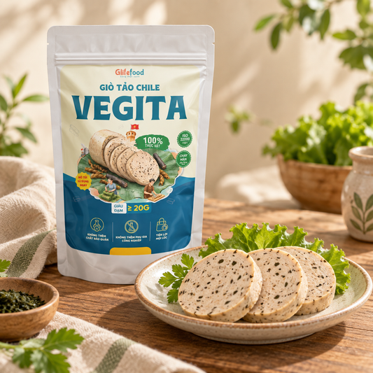 Giò Tảo Vegita - Giò Chay, Chả Chay Ăn Liền 200g - A30
