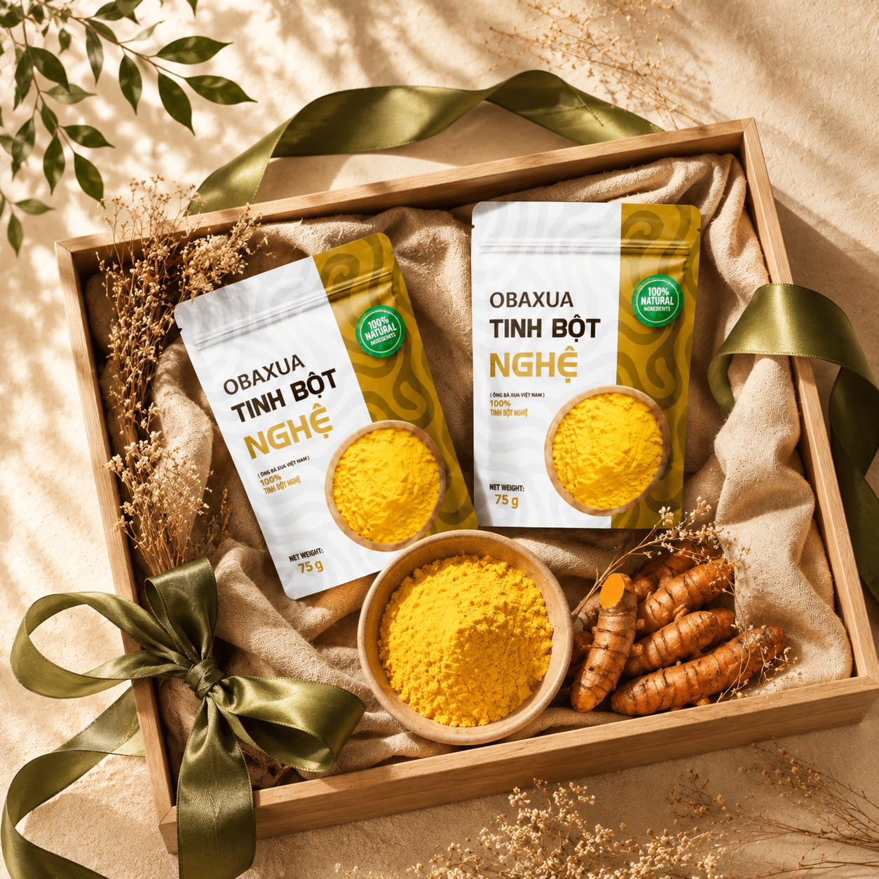 Tinh Bột Nghệ OBAXUA nguyên chất 75g - B05