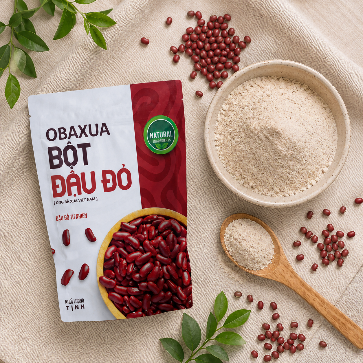 Bột Đậu Đỏ Nguyên Chất OBAXUA 250g - B09
