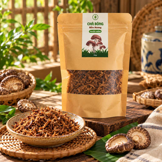 Chà Bông Nấm Hương Tiệm Chay Nhà Tâm A04