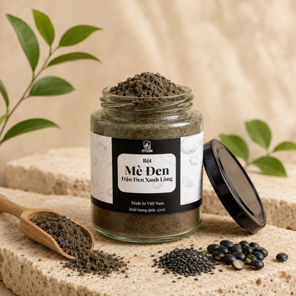 Bột Mè Đen Đậu Đen Xanh Lòng Amabi - B04