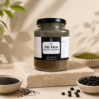 Bột Mè Đen Đậu Đen Xanh Lòng Amabi - B04
