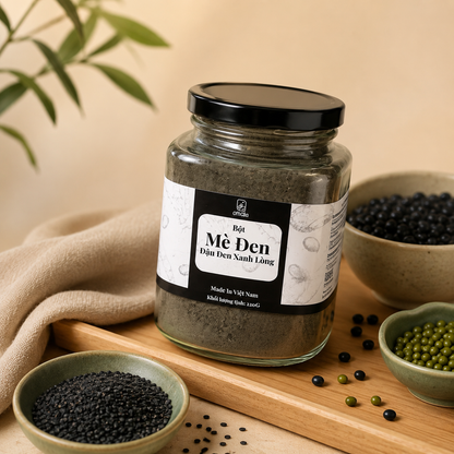 Bột Mè Đen Đậu Đen Xanh Lòng Amabi - B04