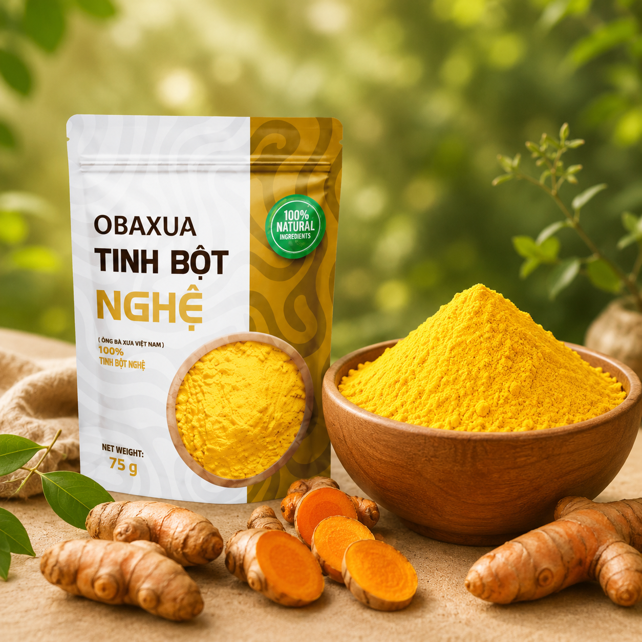Tinh Bột Nghệ OBAXUA nguyên chất 75g - B05