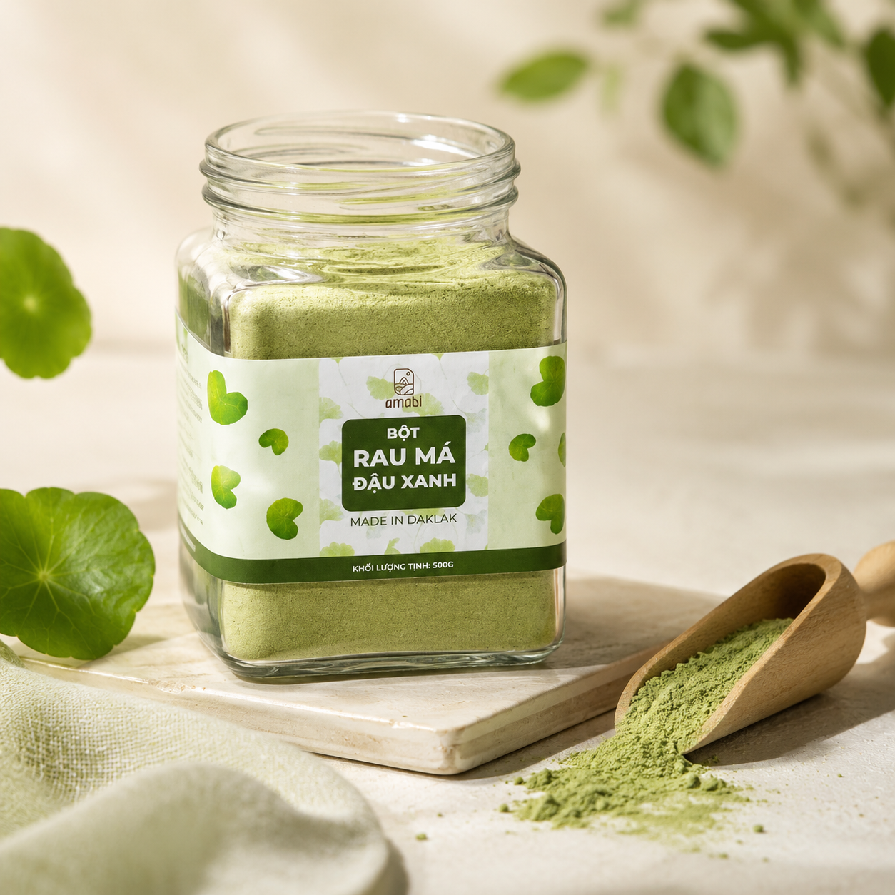 Bột Rau Má Đậu Xanh Organic Amabi-B06