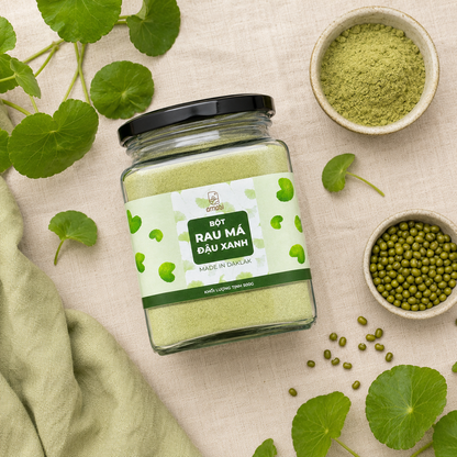 Bột Rau Má Đậu Xanh Organic Amabi-B06