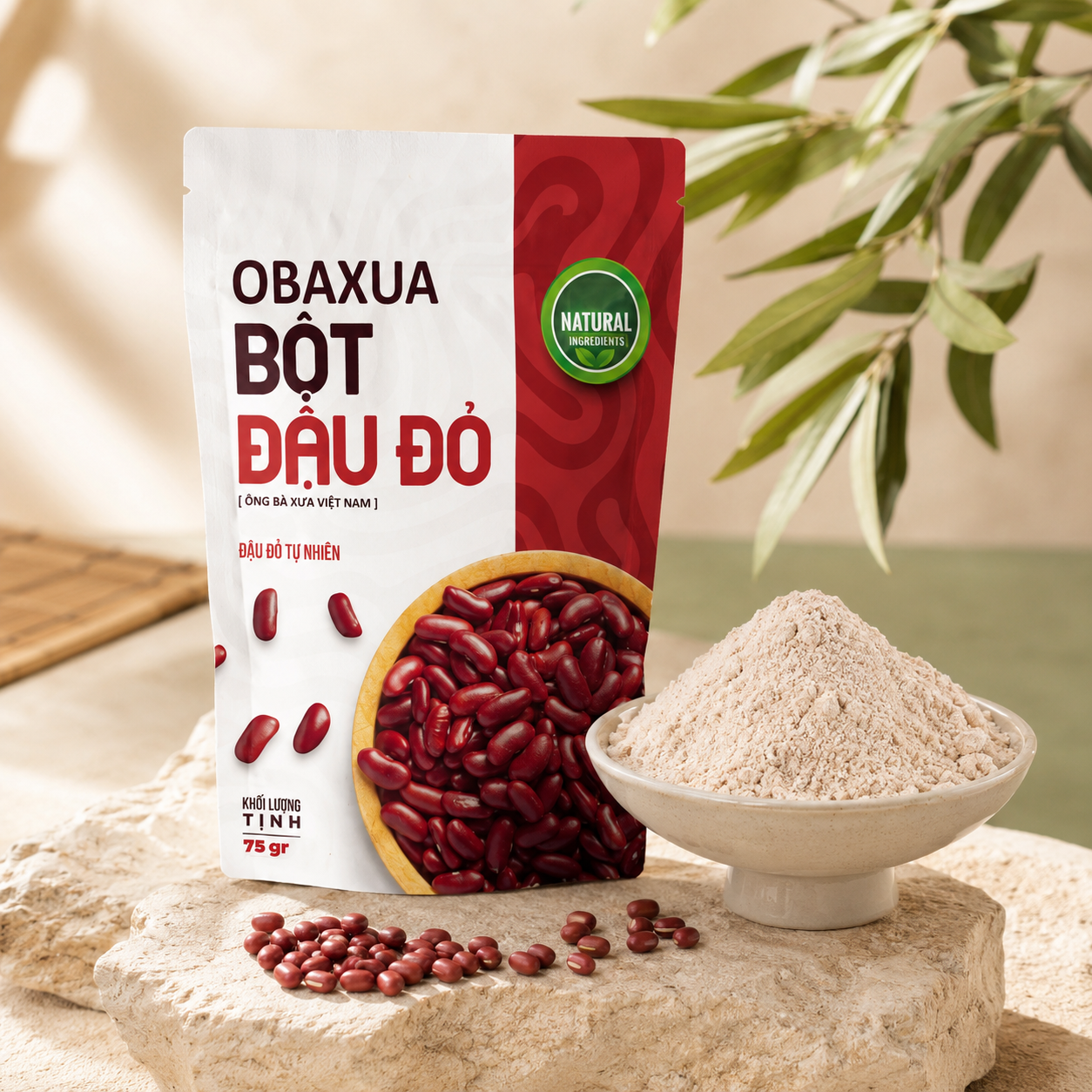 Bột Đậu Đỏ Nguyên Chất OBAXUA 75g - B09-75