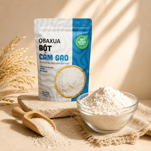 Bột Cám Gạo Sữa Đắp Mặt Nạ OBAXUA 75g - B11-75