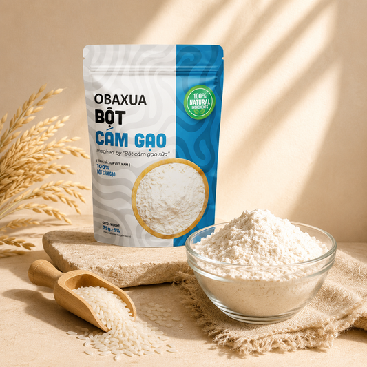 Bột Cám Gạo Sữa Đắp Mặt Nạ OBAXUA 75g - B11-75