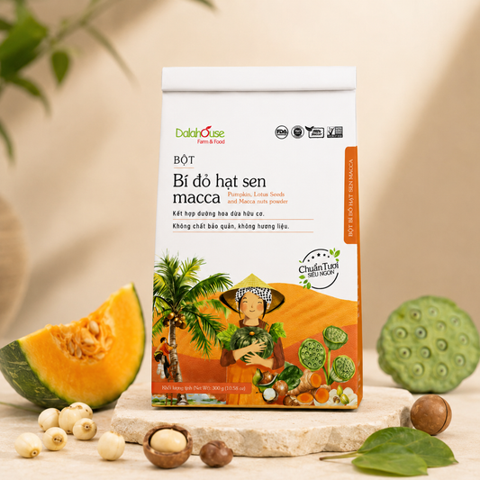 Bột Bí Đỏ Hạt Sen Macca 300g - B15