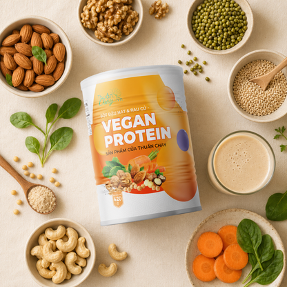 Bột Đậu Hạt & Rau Củ VEGAN PROTEIN 420g - B16
