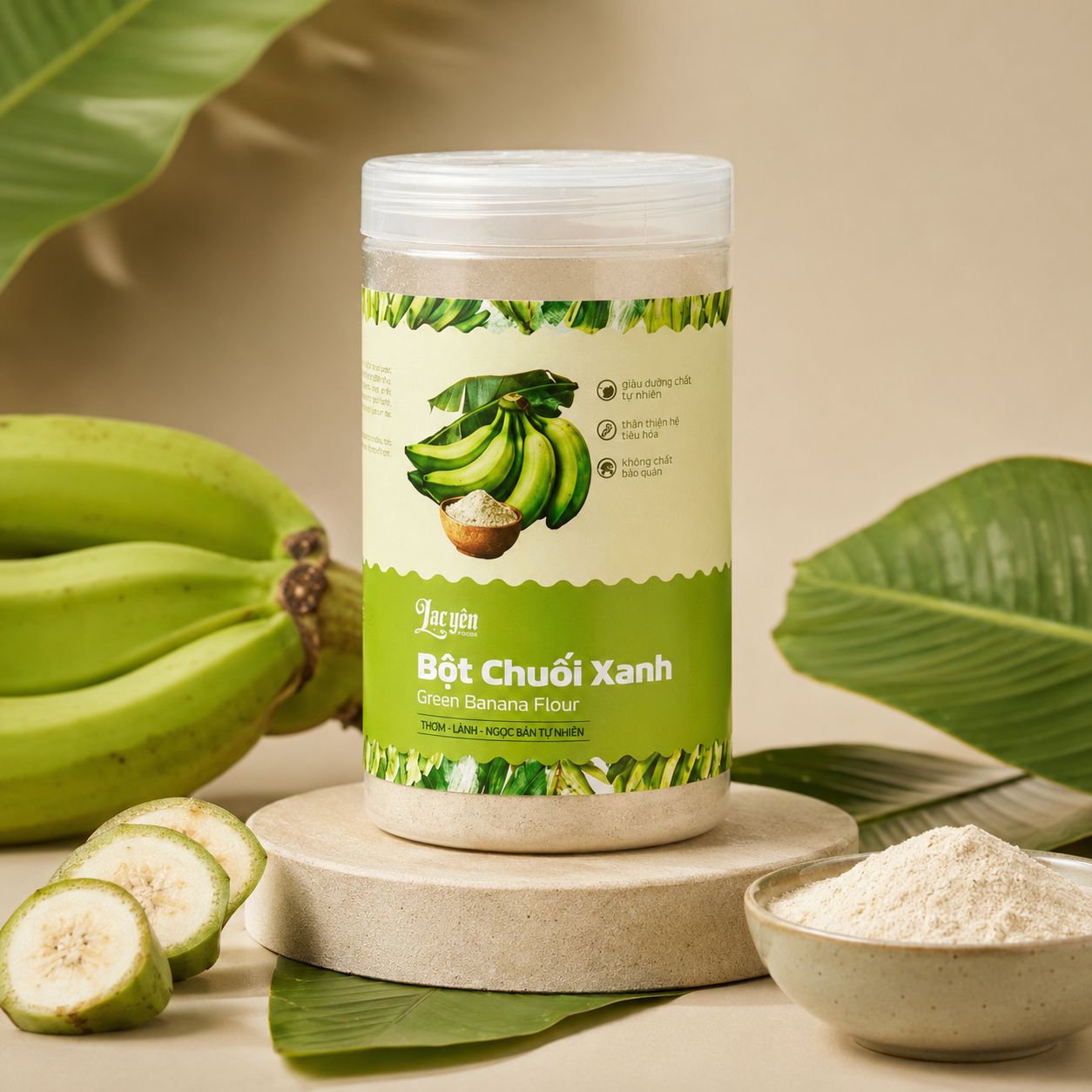 Bột Chuối Xanh Sấy Lạnh 500g - B17