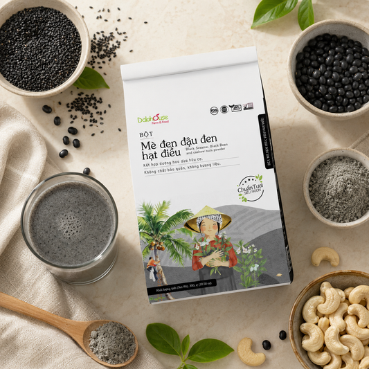 Bột Mè Đen Đậu Đen Hạt Điều Dalahouse 300g - B19-CD