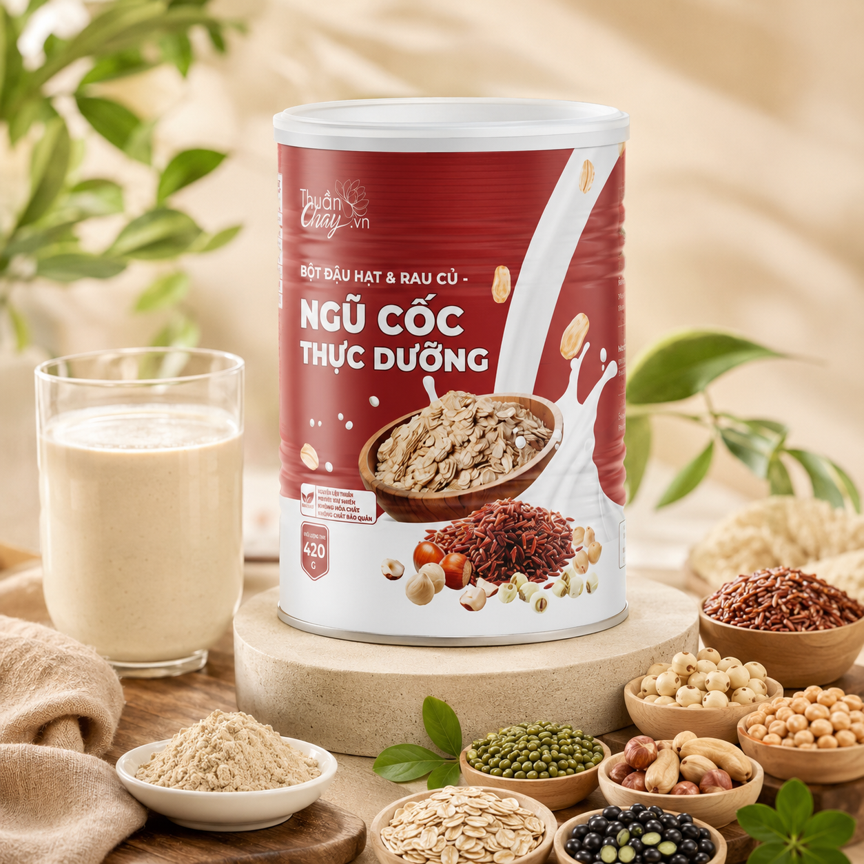 Bột Đậu Hạt & Rau Củ Ngũ Cốc Thực Dưỡng 420g - B20