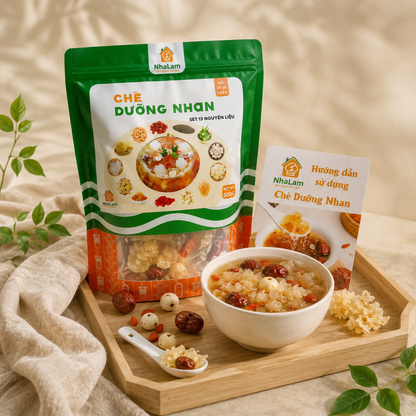 Set Nguyên Liệu Nấu Chè Dưỡng Nhan 25-30 chén(kèm công thức)-C03