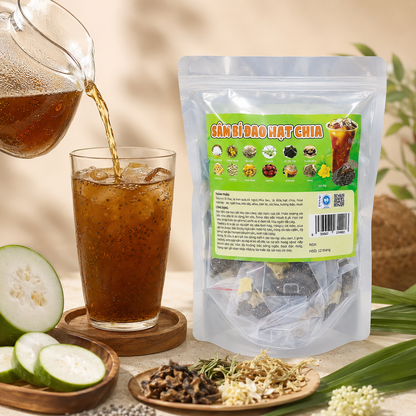 Set Nguyên Liệu Nấu Sâm Bí Đao Hạt Chia EatMe 10L - C04