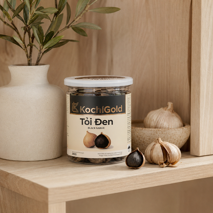 Tỏi đen cô đơn KOCHI xuất khẩu - black garlic hộp 250g - D02