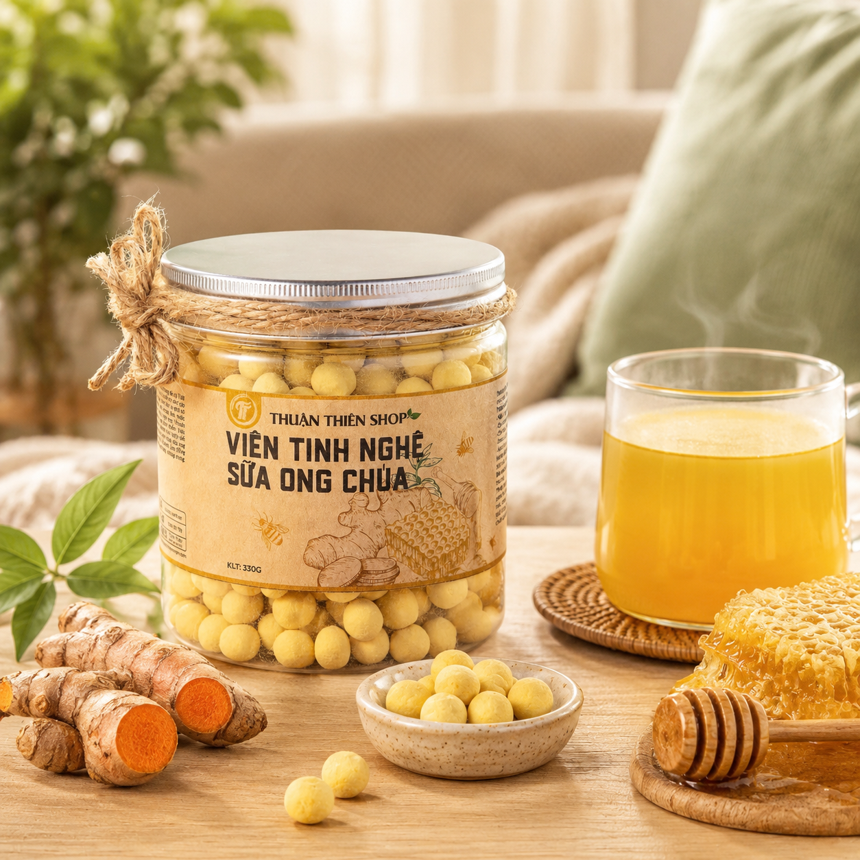 Viên tinh nghệ sữa ong chúa nguyên bản 330g - D03