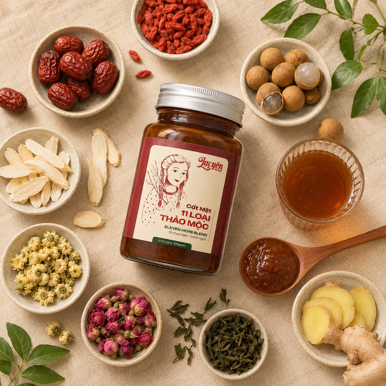 Cốt Mật 11 Loại Thảo Mộc 650g - D08