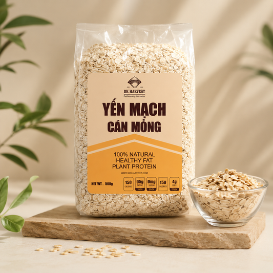Yến Mạch Cán Dẹt DK Harvest 0.9mm 500G - H04