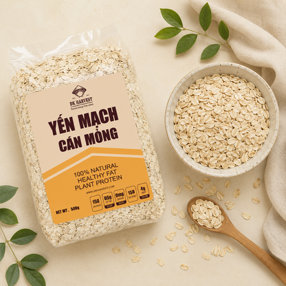 Yến Mạch Cán Dẹt DK Harvest 0.9mm 500G - H04