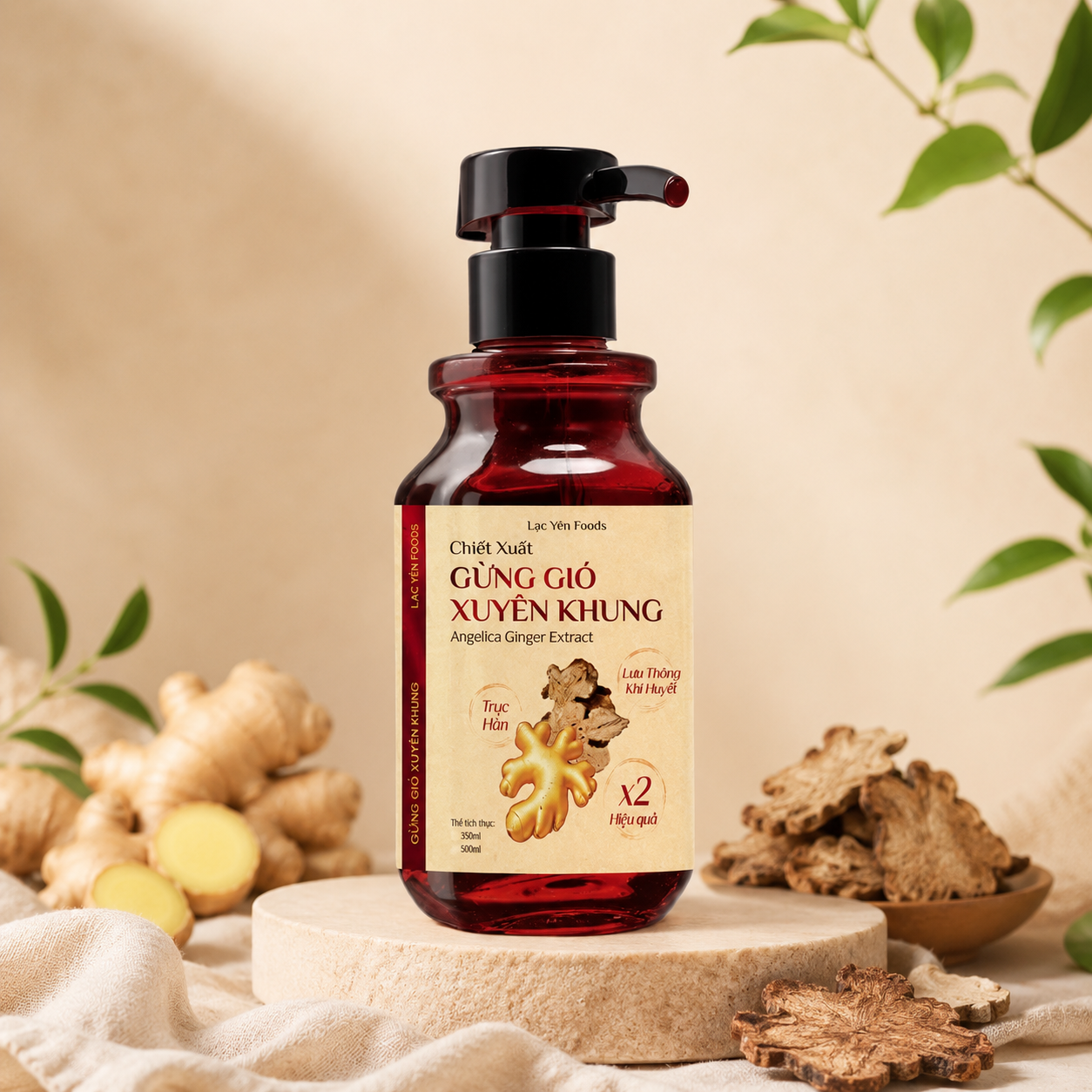 Gừng Xuyên Khung Lạc Yên Foods 500ml - D12