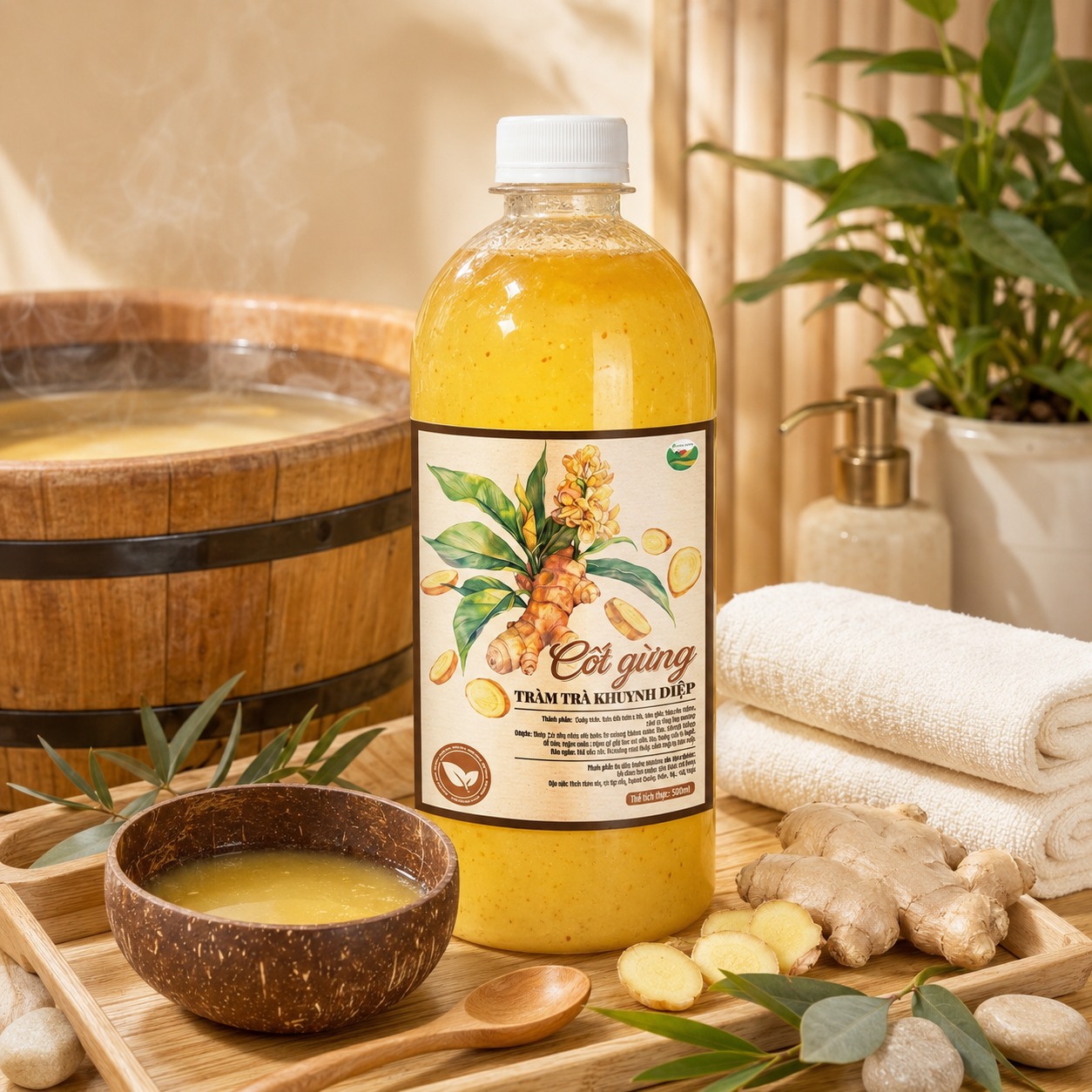 Cốt Gừng Tràm Khuynh Diệp Siêu Đặc 500ml - D13