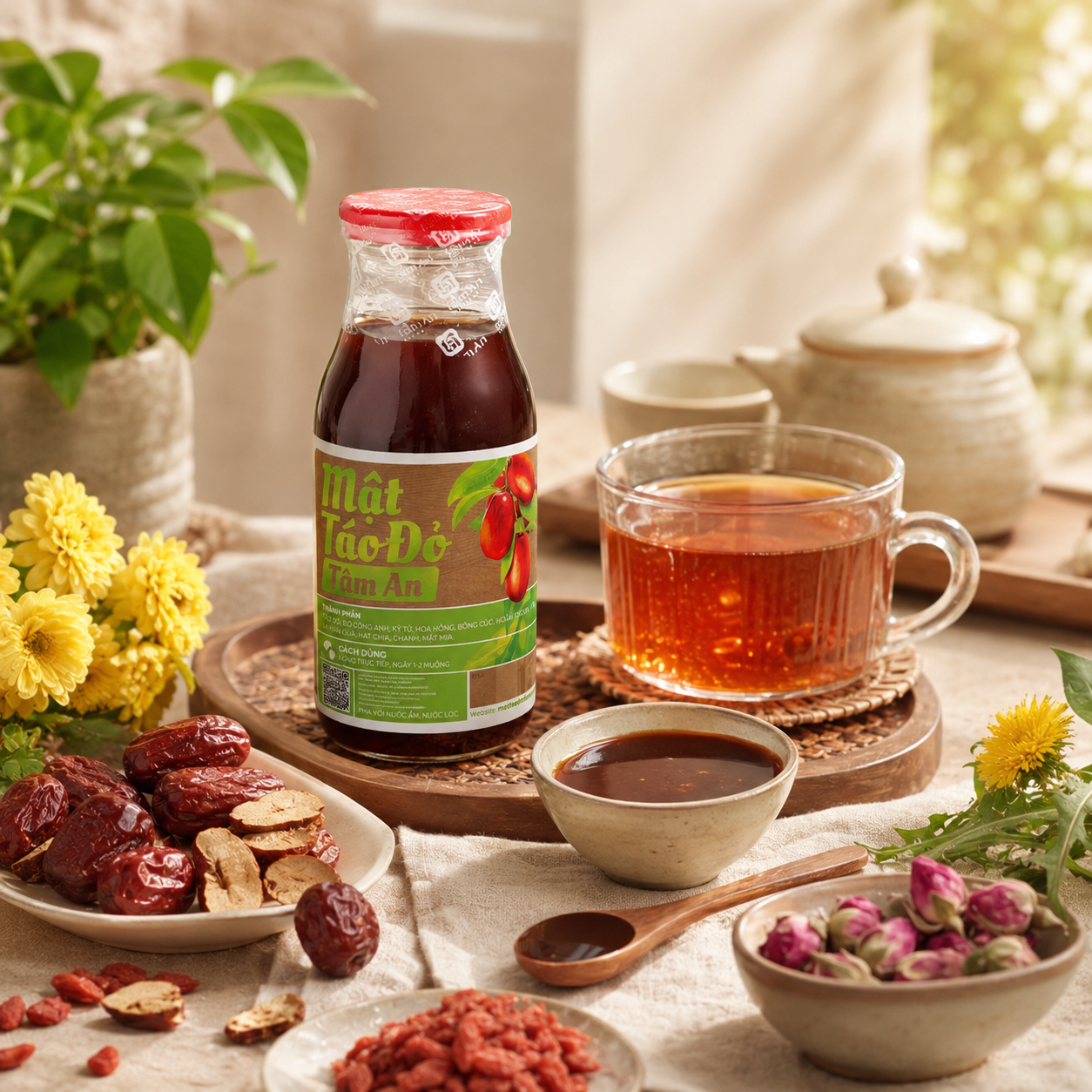 Mật Táo Đỏ Tâm An Bồ Công Anh 250ml - D14
