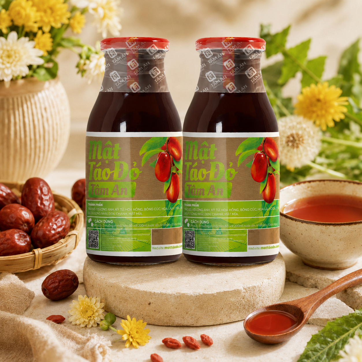 Mật Táo Đỏ Tâm An Bồ Công Anh 250ml - D14