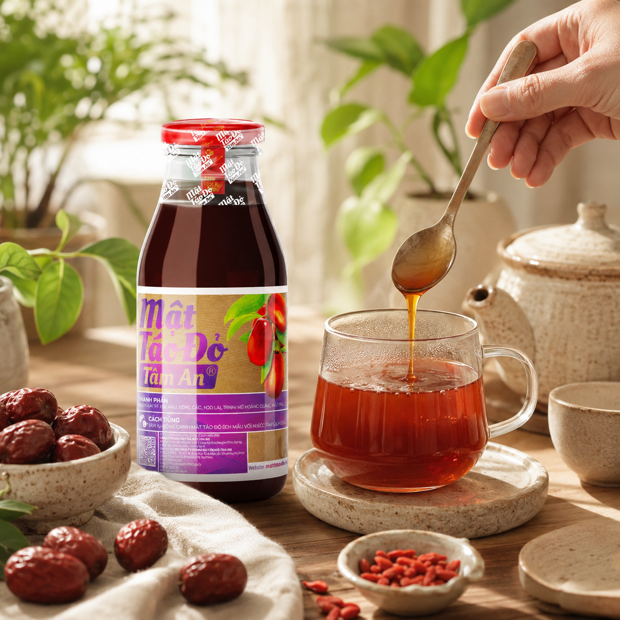 Mật Táo Đỏ Tâm An Ích Mẫu 250ml - D15