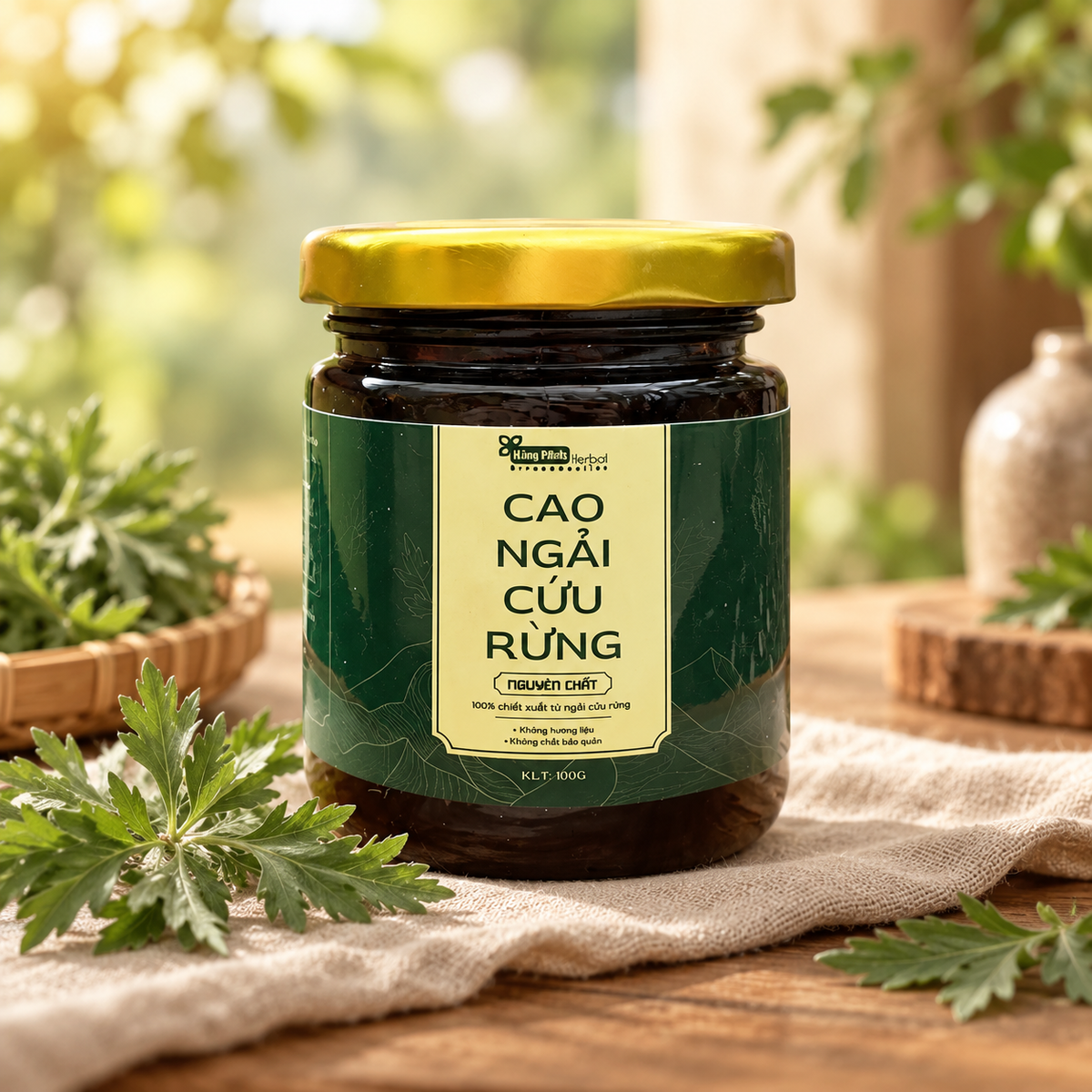 Cao Ngải Cứu Rừng Nguyên Chất (100gr CAO ĐẶC) - D25