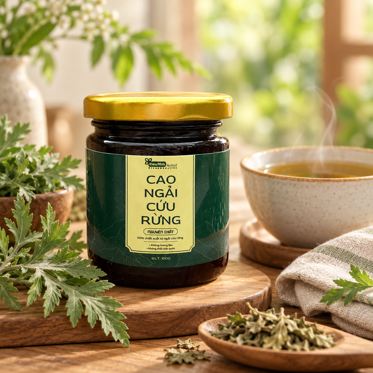 Cao Ngải Cứu Rừng Nguyên Chất (100gr CAO ĐẶC) - D25