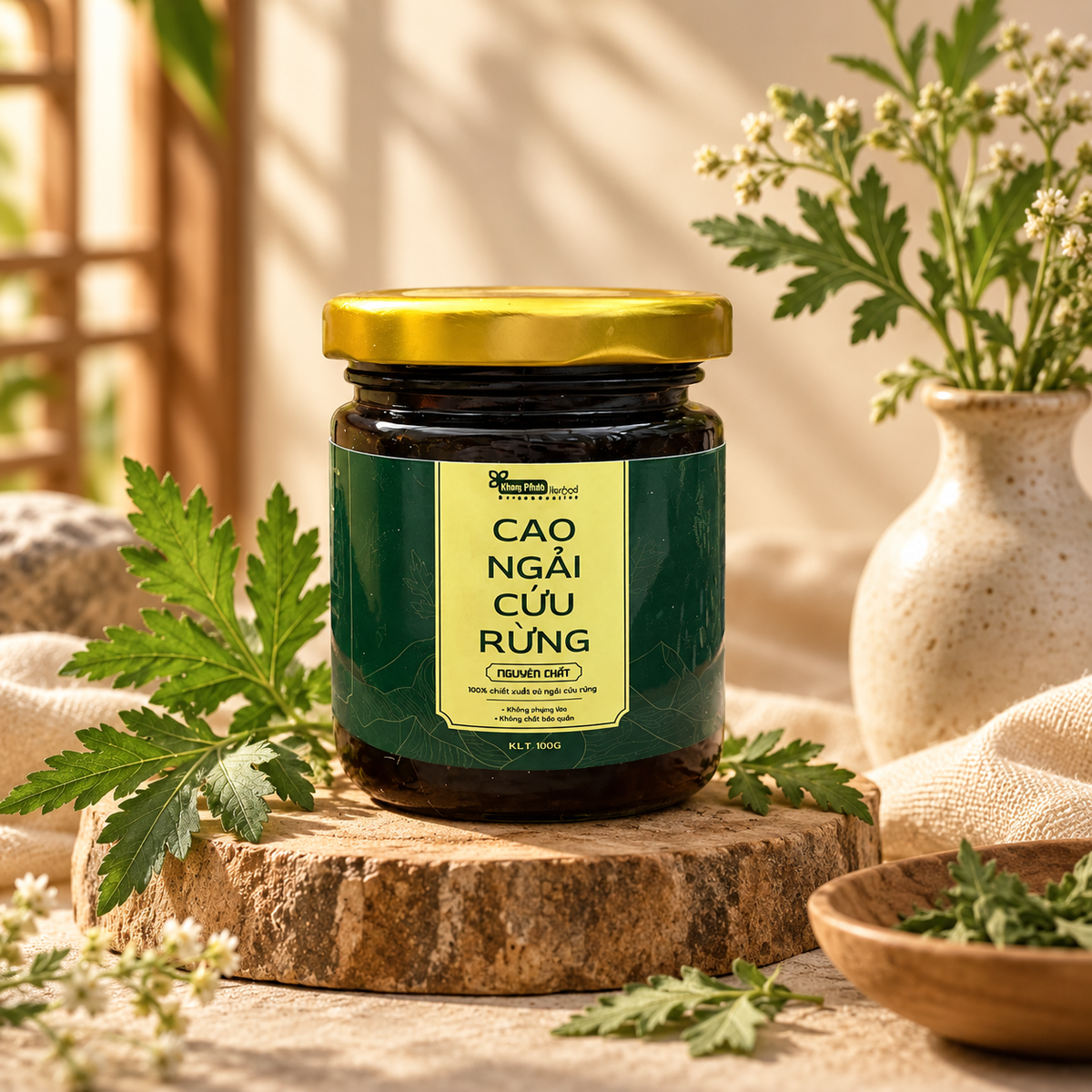 Cao Ngải Cứu Rừng Nguyên Chất (100gr CAO ĐẶC) - D25
