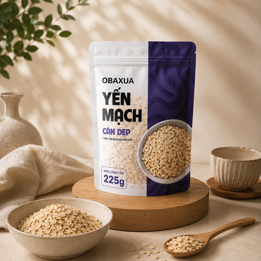 Yến mạch cán dẹt OBAXUA 225g - H05