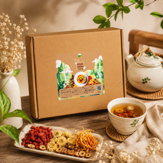 Trà Đông Trùng Tứ Vị Mộc Hương Sơn 30 Gói-T01