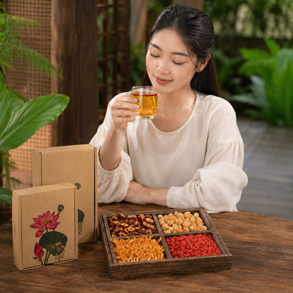 Trà Đông Trùng Hạ Thảo Long Nhãn Tứ Vị An Nhiên 30 gói - T12