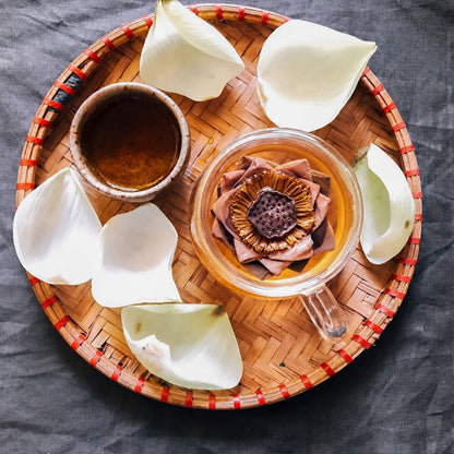 Trà sen Huế nguyên bông sấy lạnh - Hộp 10 bông - T15